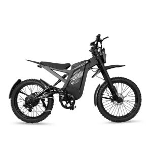 OUXI GT2000 Ultimate Cross Fatbike zwart zijaanzicht